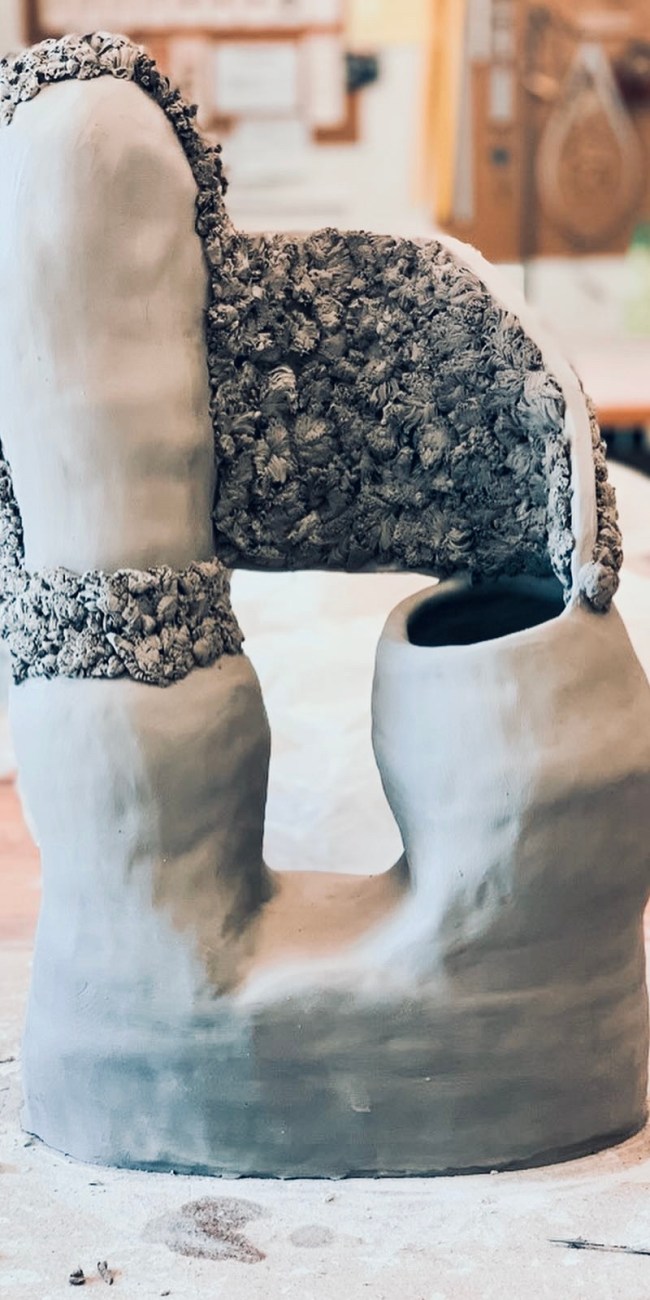 Handbuilding sculpture made by Zolta Studio using handbuilding